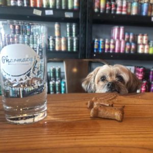 dog-friendly-breweries-downtown-cary-pharmacy-bottle-beverage
